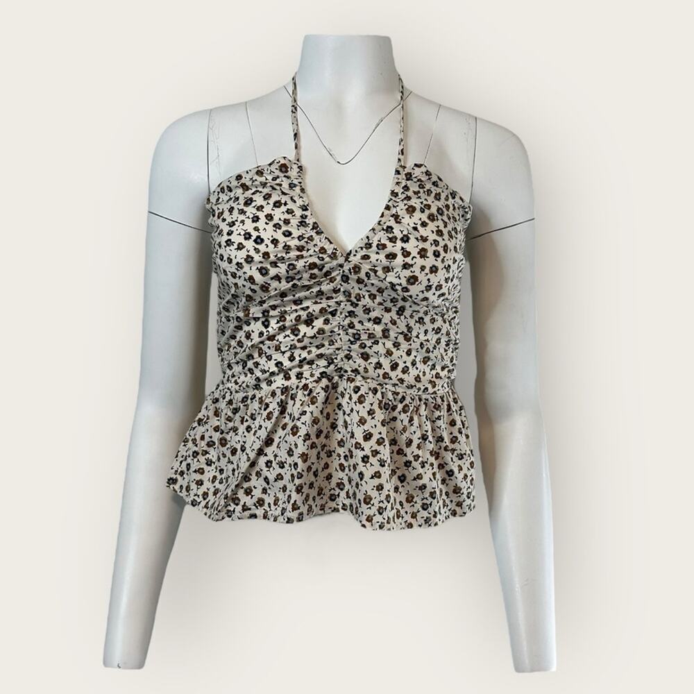 NWT | Bishop & Young | Aeries Halter Top | Sardinia Print | Small